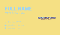 Retro Business Card example 1