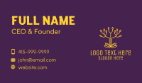 Golden Elegant Tree Branch Business Card Design