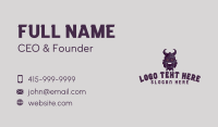 Mad Viking Warrior Horns Business Card