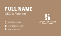 High End Hotel Restaurant Business Card