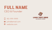 Cannoli Dessert Baking Business Card