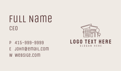 Modern House Architecture Business Card Image Preview