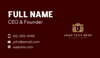 Decorative Luxury Shield Business Card