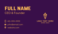 Finance Diamond Shield Business Card