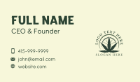 Marijuana Weed Leaf Business Card Design