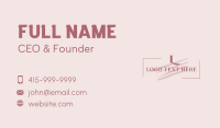 Cosmetic Fashion Letter Business Card