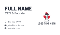 Canadian Lighthouse Business Card Design