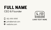 Old Fashioned Business Card example 4