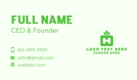 Nature Leaf Letter H Business Card