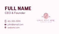 Beauty Nail Art Emblem Business Card Design
