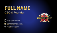 Casino Roulette Game Business Card Design