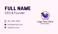 Perched Purple Sparrow  Business Card