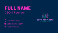 Neon Truck Flame Business Card