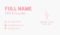 Pink Ballet Dancer Business Card Image Preview