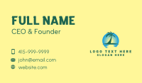 Ocean Sunset Palm Business Card