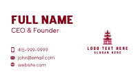 Pagoda Structure Architecture Business Card