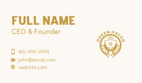 Luxury Shield Lettermark Business Card Image Preview