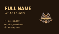 Hammer Carpentry Roofing Business Card Design