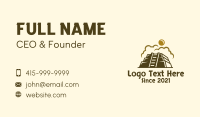 Sun Mayan Pyramid Business Card Design