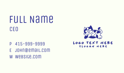 Pet Cool Cat Business Card