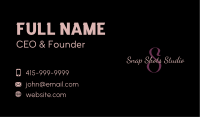 Stylist Brand Lettermark Business Card