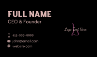 Stylist Brand Lettermark Business Card Design