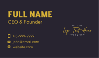 Business Clothing Wordmark Business Card