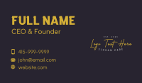 Business Clothing Wordmark Business Card Design