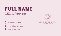Pedicure Nail Floral Business Card Design