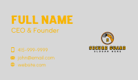 Construction Excavator Backhoe Business Card