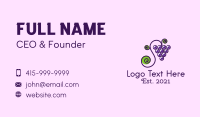 Grape Business Card example 3
