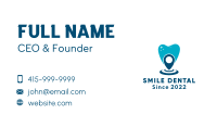 Dental Tooth Location Pin Business Card Image Preview