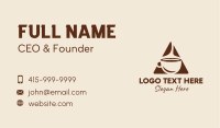 Triangle Hot Coffee  Business Card