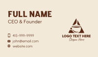 Triangle Business Card example 1