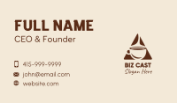 Triangle Hot Coffee  Business Card