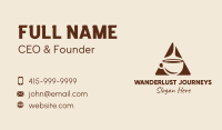 Triangle Hot Coffee  Business Card Design