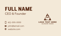 Triangle Hot Coffee  Business Card