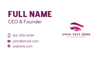Eyelash Makeup Beauty Salon Business Card