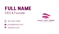 Eyelash Makeup Beauty Salon Business Card Image Preview