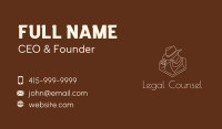 Sheriff Hat Line Art Business Card