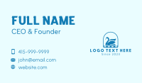 Blue Goose Emblem Business Card Design