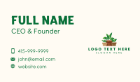 Organic Plant Pot Business Card Design