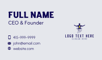 Tornado Thunder Man Business Card Design