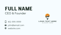 Mountain Trekking Locator Business Card