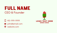 Christmas Goblet Decoration Business Card Design