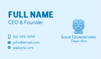 Blue Male Salon  Business Card
