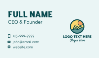 Ocean Wave Surfing Business Card Design