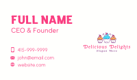 Cherry Cupcake Dessert Business Card Image Preview