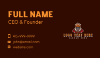 King Skull Crown Business Card Design