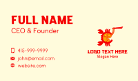 Seafood Crab Noodles Business Card